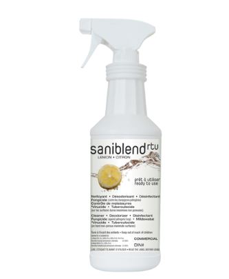 Saniblend Citron RTU Désinfectant quaternaire et produit nettoyant à usages multiples 